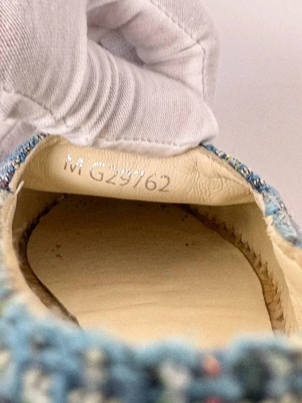Chanel Espadrilles Blue Tweed